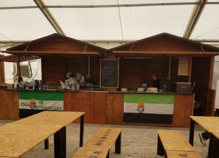 Caseta de madera para ferias