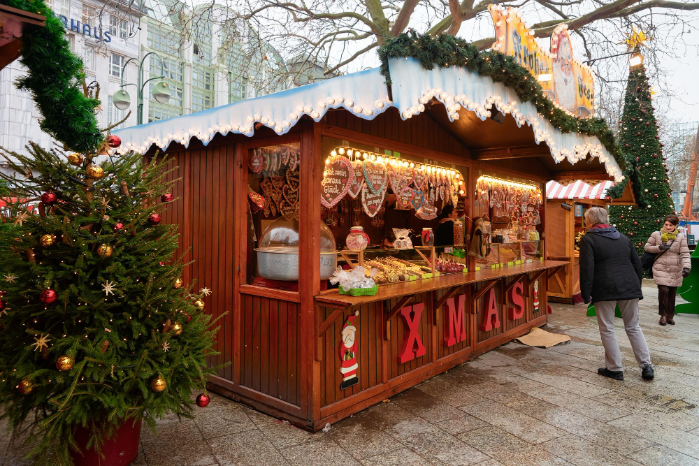 Ideas de decoración para puestos navideños